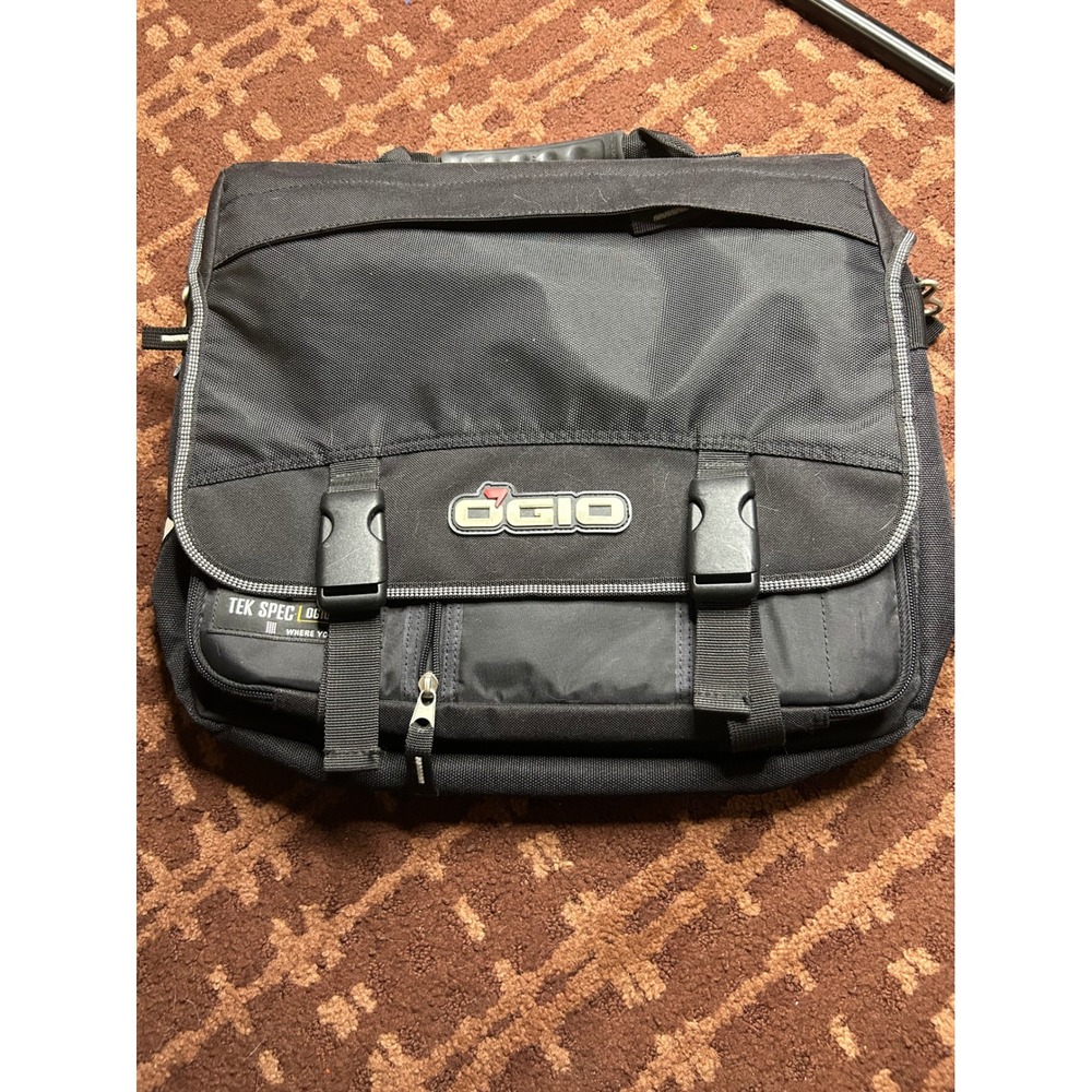 Ogio Tek Spec Messenger Bag Black Laptop‎ Briefcase Cyber Friendly 03502